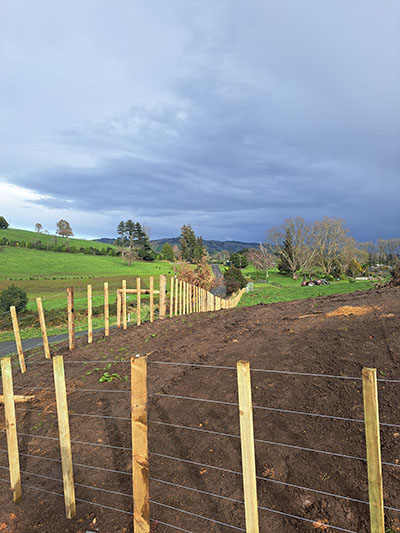 Post and battern farm fencing